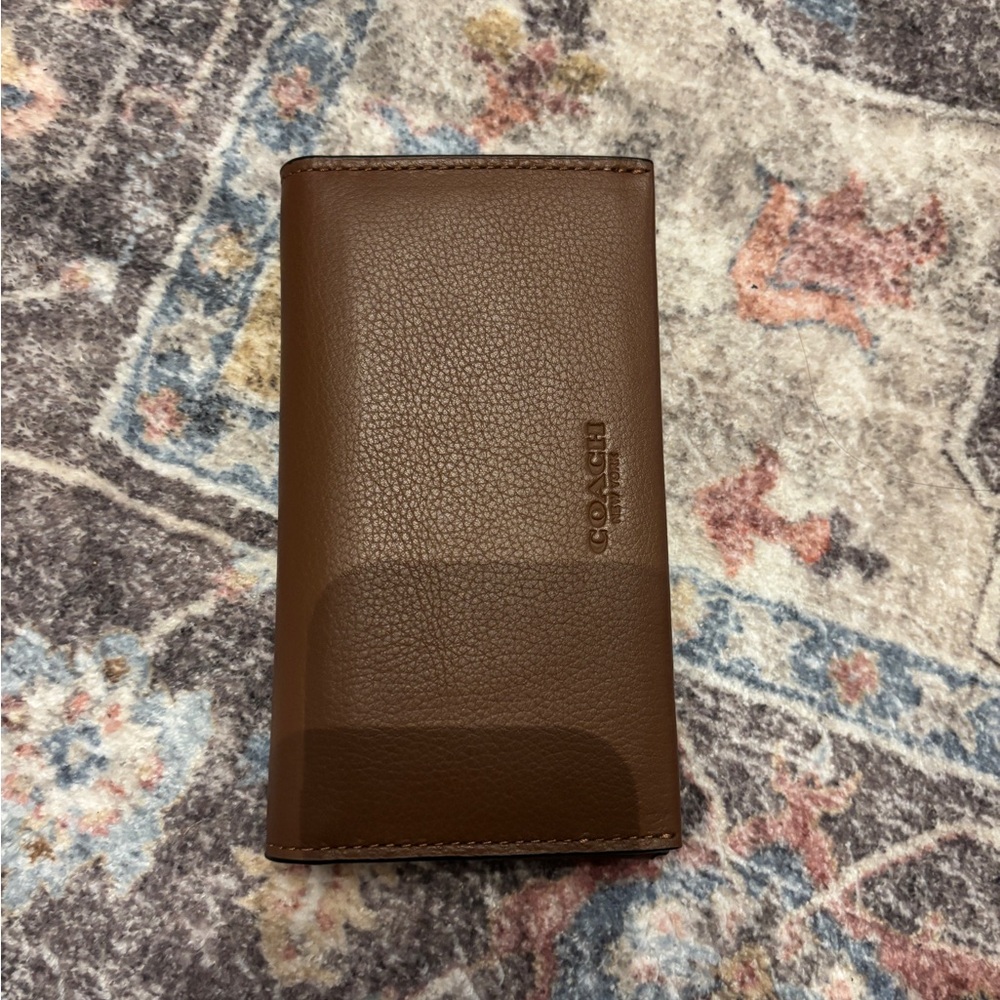 Coach Tan Leather Key Holder